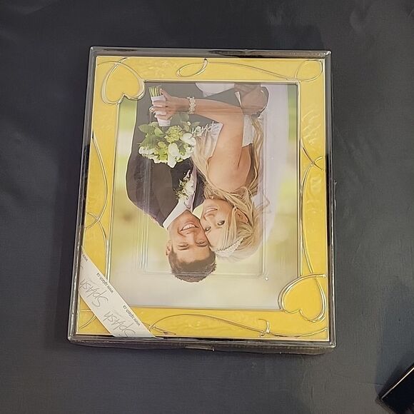 Splash True Love photo frame 5" x 7" Silver and Yellow plated - Picture 7 of 12